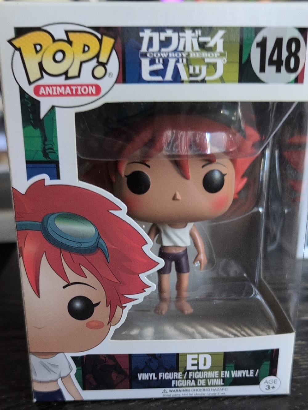 Funko Pop! ED Vinyl Figure - Red Hair, Teal Goggles, White Top